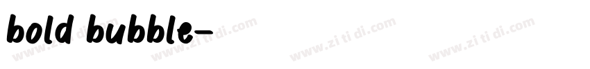 bold bubble字体转换 bold bubble字体转换
